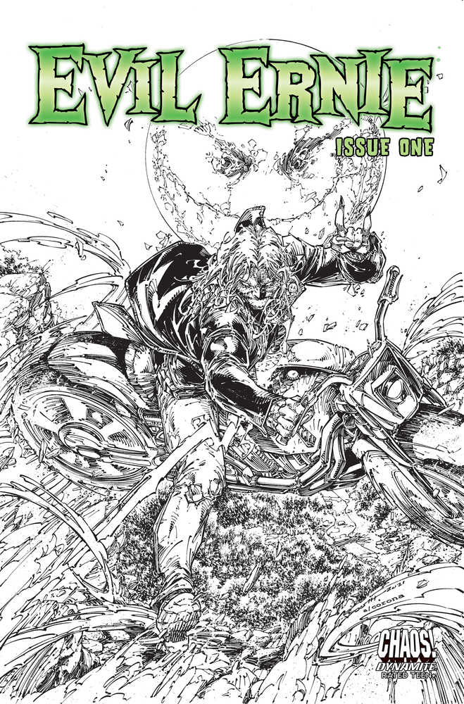 Evil Ernie #1 Cover D 10 Copy Variant Edition Booth Black & White Variant Edition