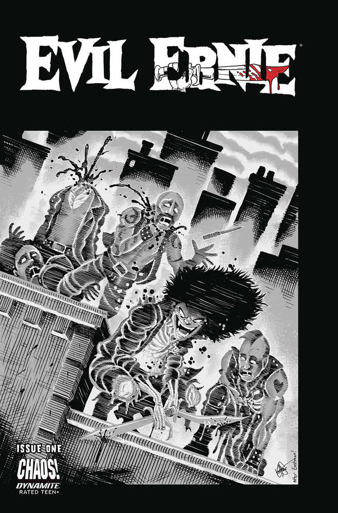 Evil Ernie #1 Cover N 11 Copy Foc Variant Edition Teenage Mutant Ninja Turtles Homage Haeser Gs