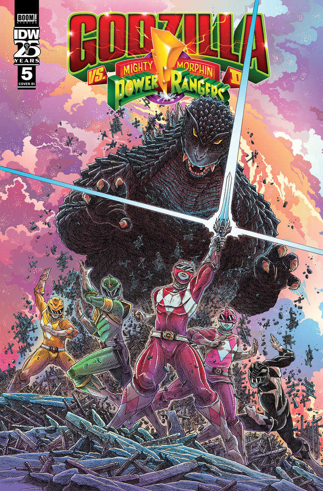 Godzilla vs MMPR II #5 Cover C 10 Copy Stokoe