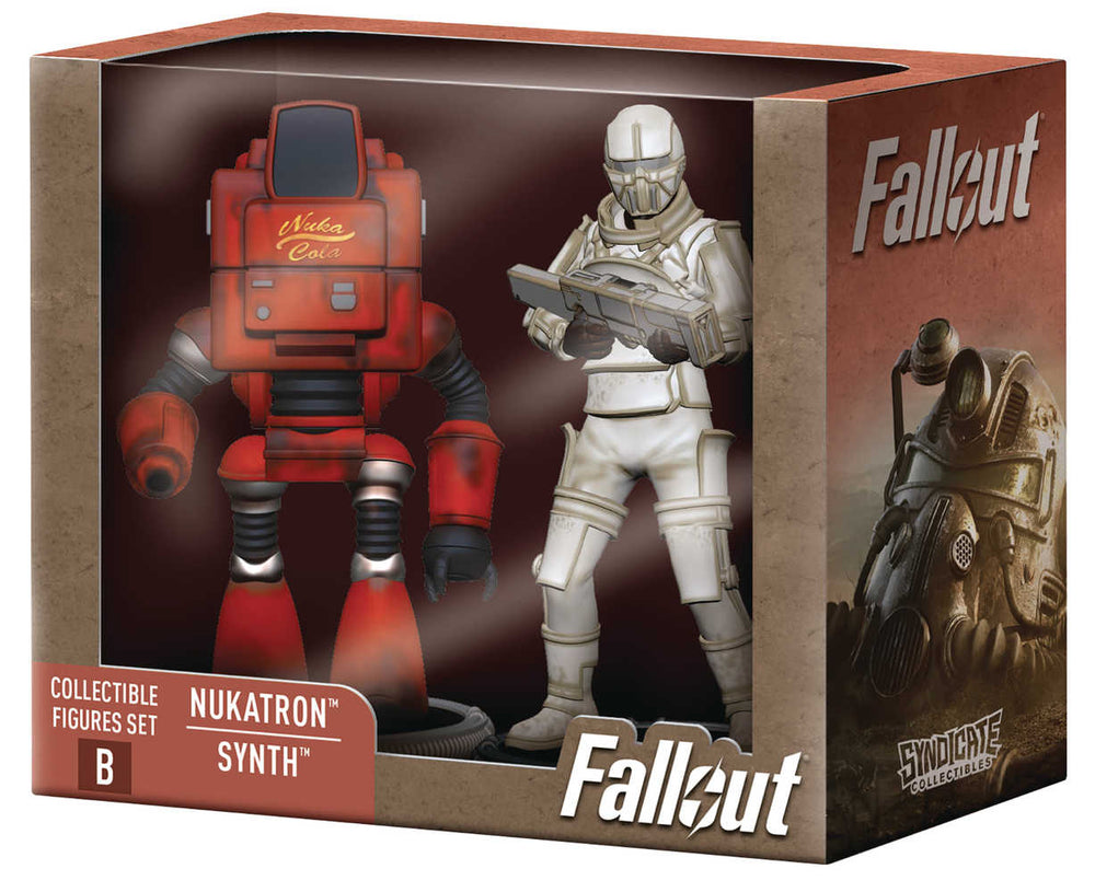 Fallout Nukatron & Synth 3in Figure 2pk Deathclaw Baf