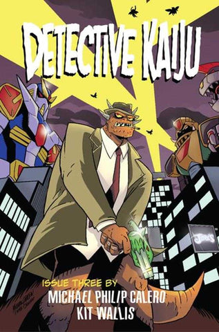 Detective Kaiju #3 (Of 4) Cover B Michael Calero Noir Homage Variant