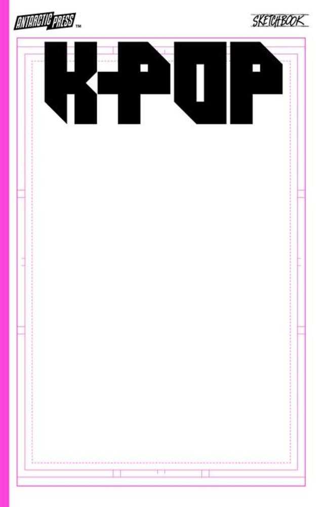 K Pop Sketchbook (One Shot) Glitter Pink