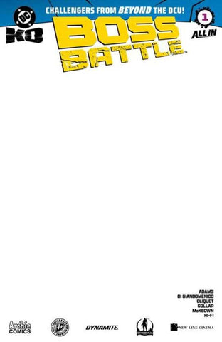 DC K.O. Boss Battle #1 (One Shot) Cover H Blank Card Stock Variant