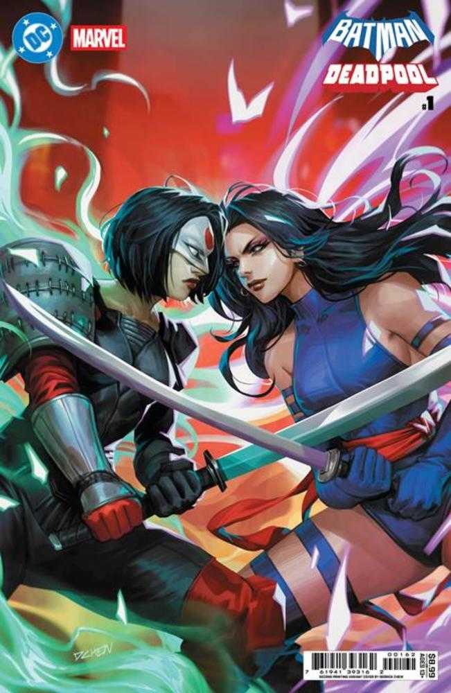 DC Marvel Batman Deadpool #1 (One Shot) 2nd Print Cover D Derrick Chew Card Stock Variant