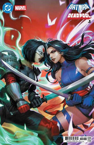 DC Marvel Batman Deadpool #1 (One Shot) 2nd Print Cover D Derrick Chew Card Stock Variant