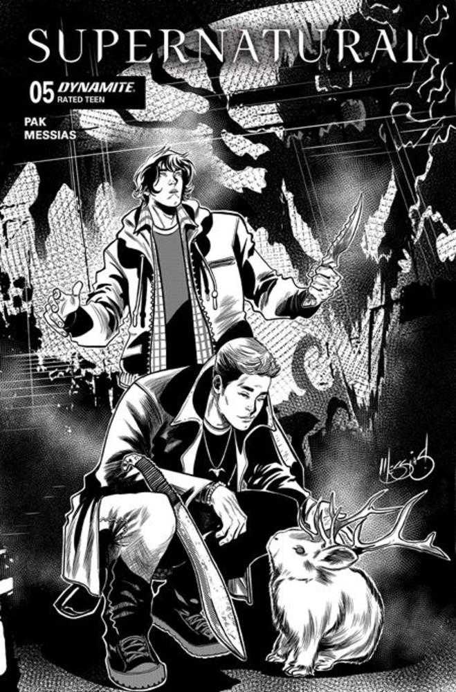 Supernatural #5 Cover K Eder Messias Line Art Variant