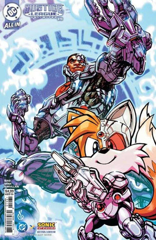 Justice League Unlimited #19 Cover F Carlos Danda DC X Sonic Card Stock Variant