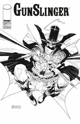 Gunslinger Spawn #57 Cover B Carlo Barberi Black & White Variant