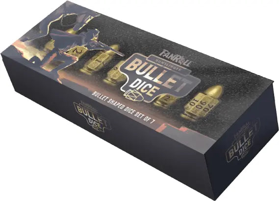 FanRoll 7 Dice Set Resin Bullet- Gunslinger