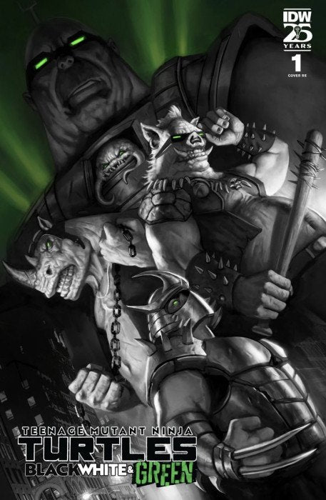 Teenage Mutant Ninja Turtles: Black, White & Green #1 SMZ Comic- A