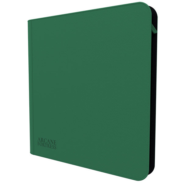 Binder: 12-Pocket Zippered- Solid Color- Green