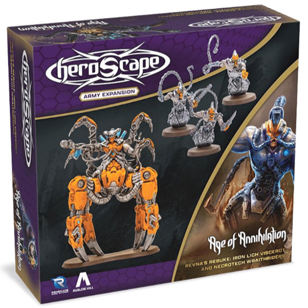 Heroscape: Army Expansion - Revna's Rebuke: Iron Lich Viscerot and Necrotech Raiders