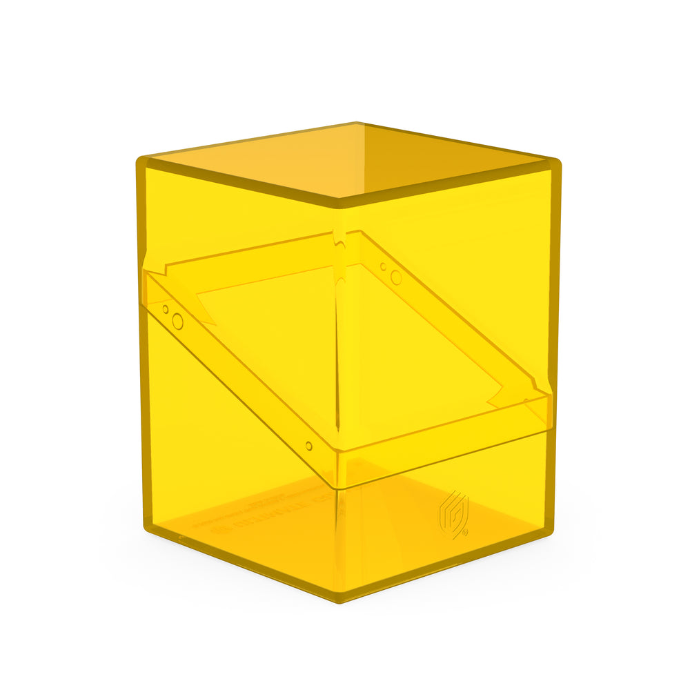Ultimate Guard - Deck Case: Boulder 100+ Standard Size- Clear Amber