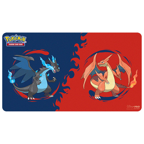 Playmat: Pokemon- Mega Charizard X and Mega Charizard Y