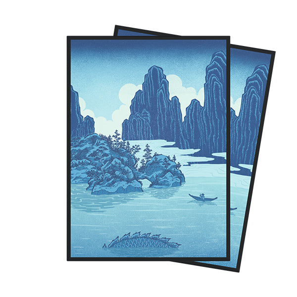 Card Sleeves: Standard- Matte Art- Ukiyo-e- Echoes of the Deep (100 ct)