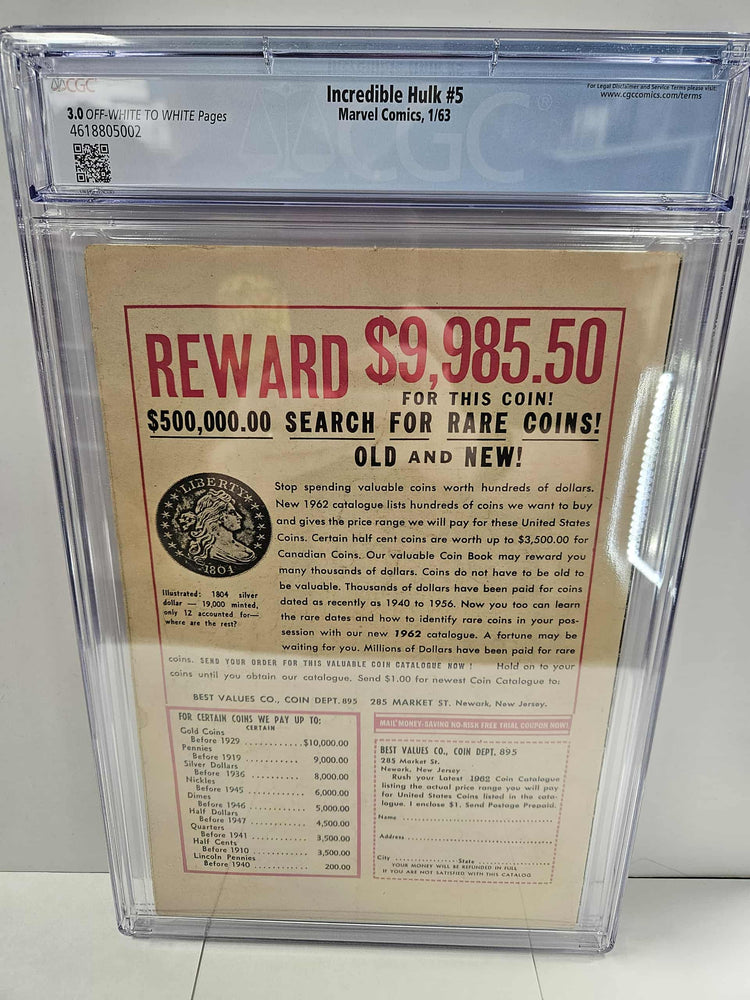 Incredible Hulk #5 CGC 3.0