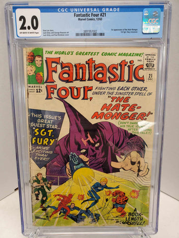 Fantastic Four #21 CGC 2.0