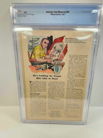 Journey Into Mystery #94 CGC 3.0