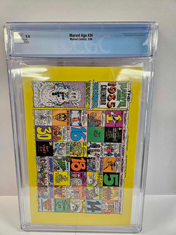 Marvel Age #36 CGC 9.4