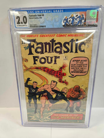 Fantastic Four #4 CGC 2.0