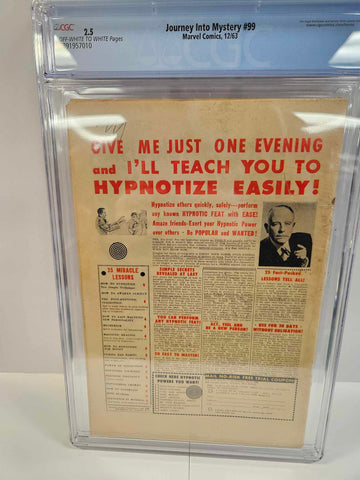 Journey Into Mystery #99 CGC 2.5