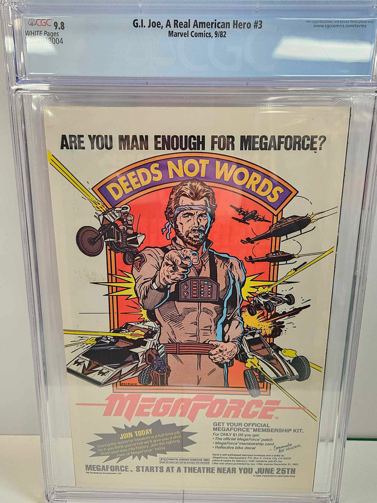 G.I. Joe: A Real American Hero #3  Newstand Edition CGC 9.8