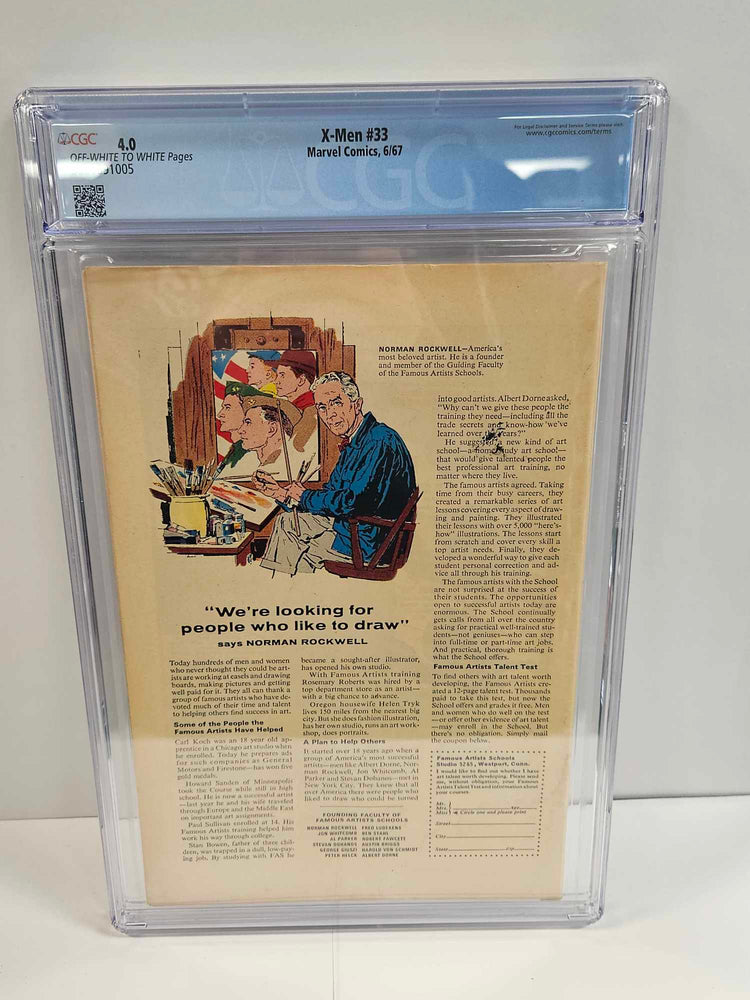 X-Men #33 CGC 4.0