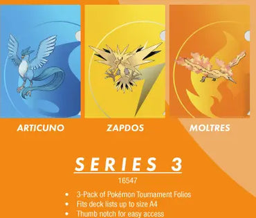 Ultra PRO Pokemon Tournament Folios -Articuno,Zapados,Moltres