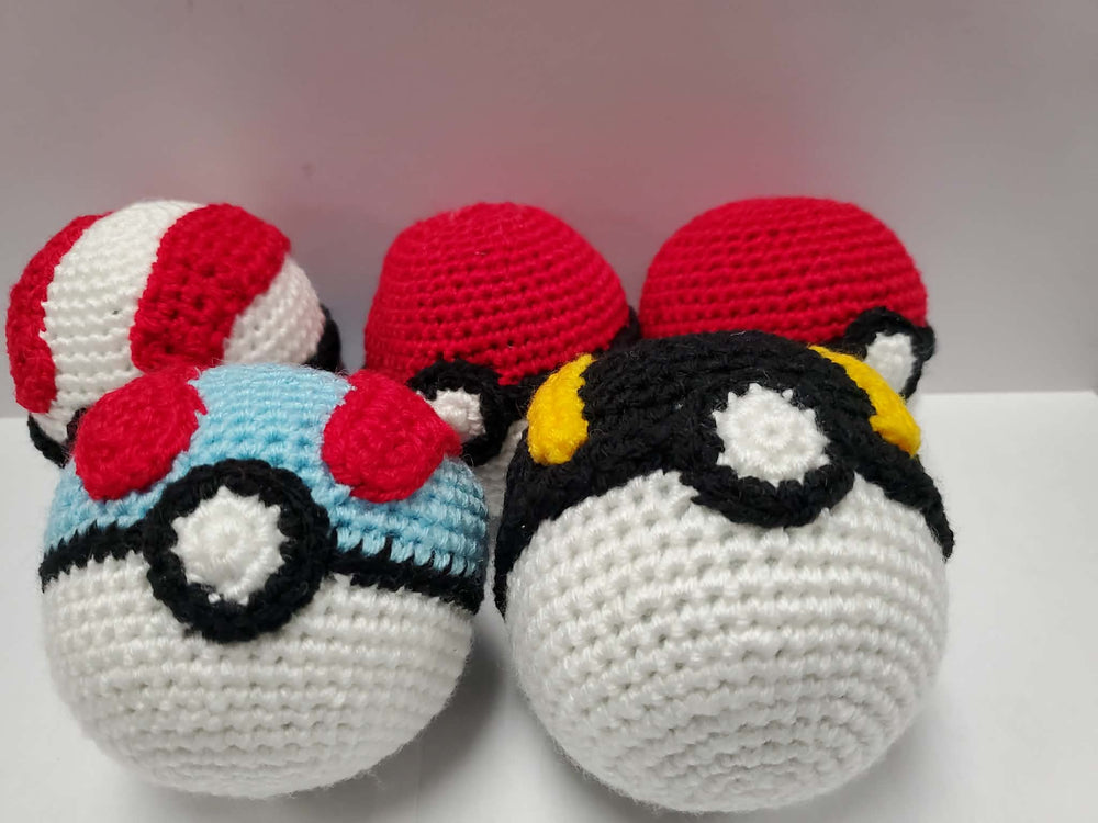 Pokeballs 4 Inch Crochet