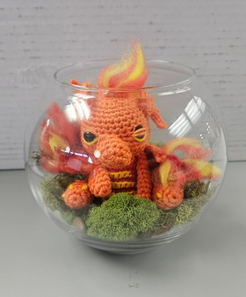 Crochet: Dragon Geranium - Fire