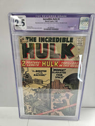Incredible Hulk #4 CGC 2.5 Restored Grade