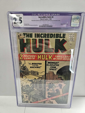 Incredible Hulk #4 CGC 2.5 Restored Grade
