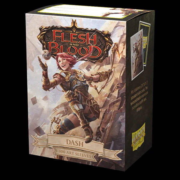 Dragon Shield Sleeves: Standard- Matte 'Flesh & Blood Dash' Art, Limited Edition (100 ct.)