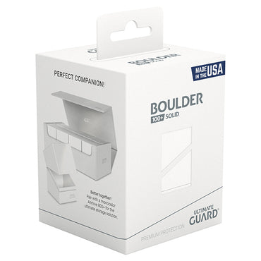 Ultimate Guard: Deck Case Boulder - 100+ Solid White