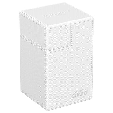 Deck Case: Flip´n´Tray 100+ Standard Size Monocolor- White