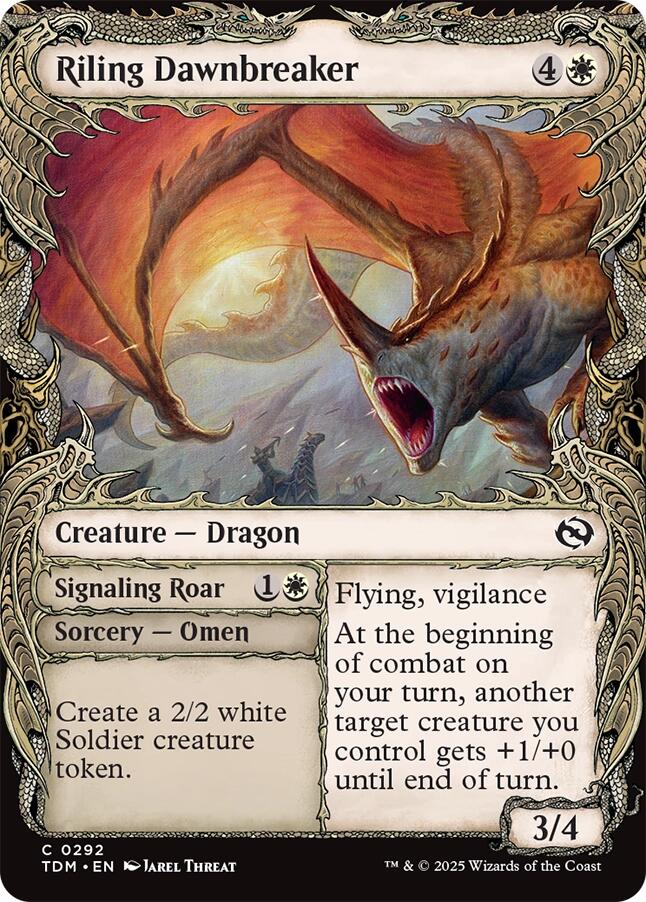 Riling Dawnbreaker (Showcase) [Tarkir: Dragonstorm]