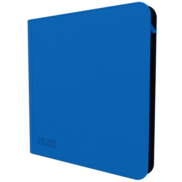 Binder: 12-Pocket Zippered- Solid Color- Blue