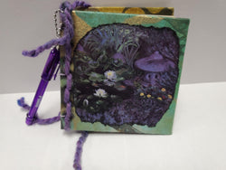 Lily Pond Journal, Purple yarn, purple pen