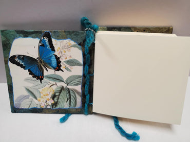 Fairy Journal, Blue Yarn, Blue pen