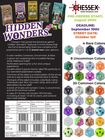Chessex Hidden Wonder Mystery Boxes