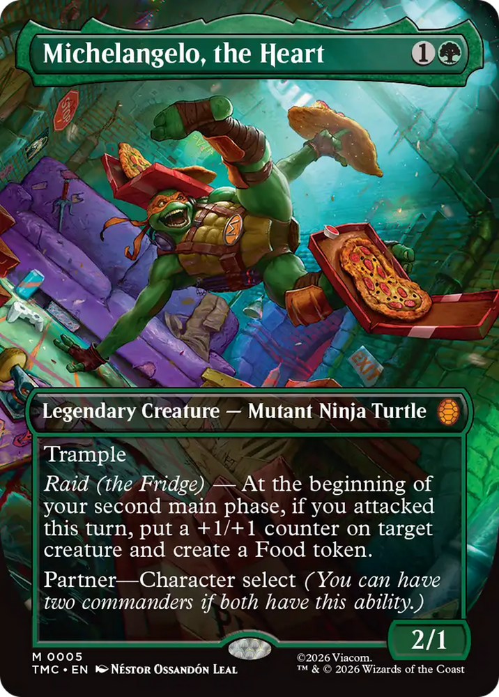 Michelangelo, the Heart (Borderless) [Teenage Mutant Ninja Turtles Commander]