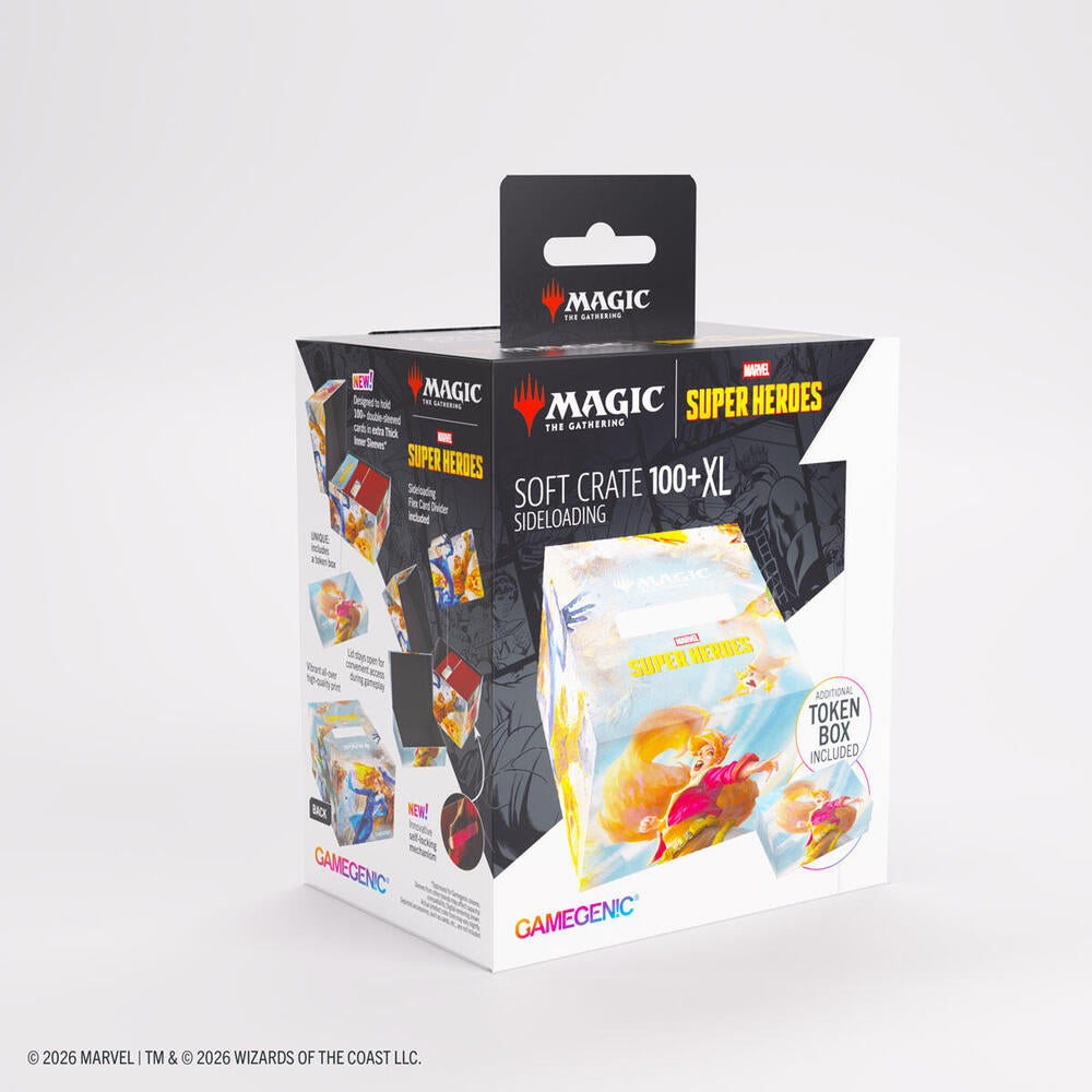 Gamegenic - MTG Marvel Superheroes - Soft Crate 100+ XL Sideloading - The Fantastic Four/Go Nuts