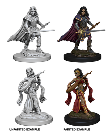 Pathfinder Deep Cuts Unpainted Miniatures: Human Female Bard