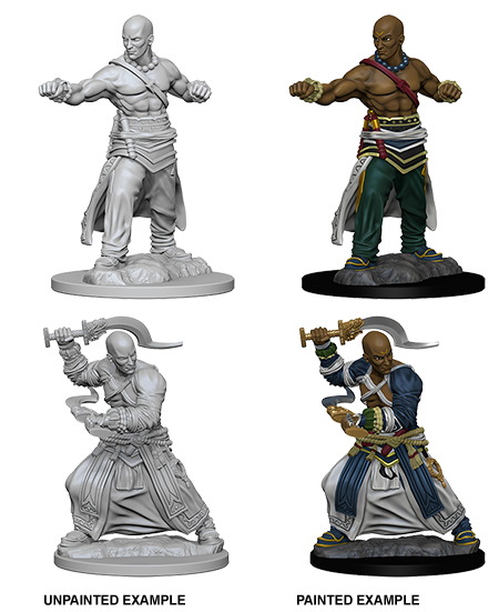 Pathfinder Deep Cuts Unpainted Miniatures: Human Male Monk