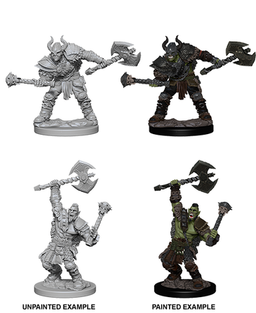 Pathfinder Deep Cuts Unpainted Miniatures: Half-Orc Male Barbarian