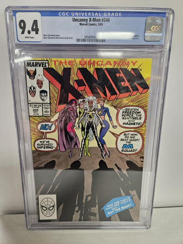 Uncanny X-Men #244 CGC 9.4