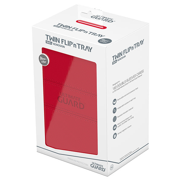 Deck Case: Twin Flip´n´Tray 160+ Standard Size Monocolor - Red