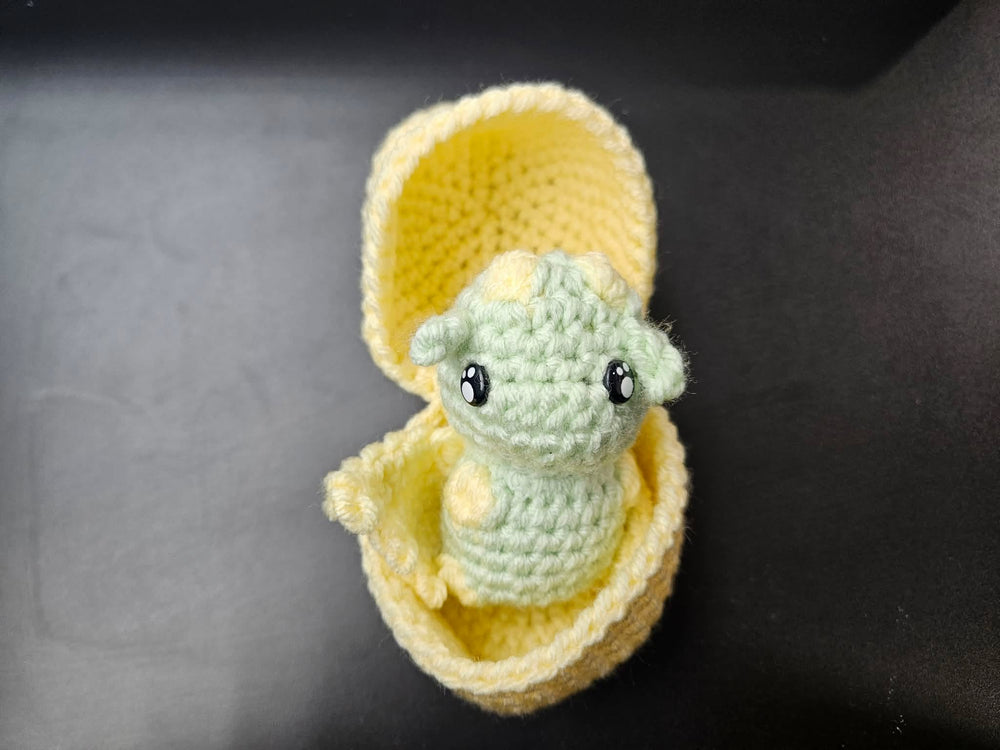 crochet Baby Dragon in Egg