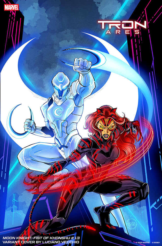 Moon Knight: Fist Of Khonshu #13 Luciano Vecchio Tron: Ares Variant