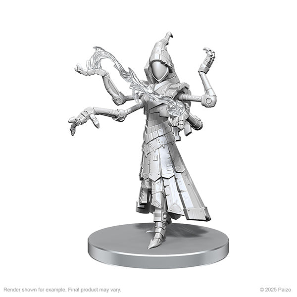 Pathfinder Battles Deep Cuts Miniatures: Unpainted Minis- Wave 26- Clockwork Mage